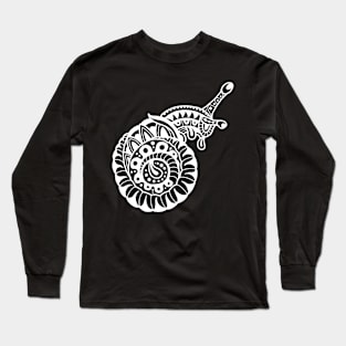 Abstract snail 01 white Long Sleeve T-Shirt